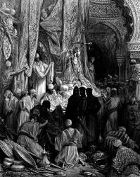 Gustave Dore 'Astonishment of the Crusaders at the wealth of the East' from ''History of the Crusades'' (1880), written by Joseph Francois Michaud