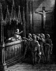Gustave Dore - 'The Order of Chivalry' from ''History of the Crusades'' (1880), written by Joseph Francois Michaud