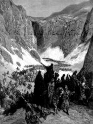 Gustave Dore - 'The Christian Army in the Mountains of Judea' from ''History of the Crusades'' (1880), written by Joseph Francois Michaud
