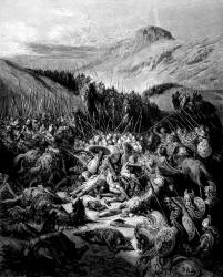 Gustave Dore - 'The Battle of Arsur' from ''History of the Crusades'' (1880), written by Joseph Francois Michaud