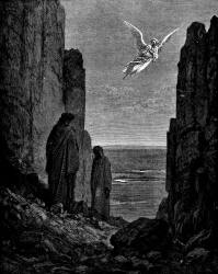 Gustave Dore - Illustration for Canto XIX, lines 51-53 'Purgatory' in ''Purgatory and Paradise'' (1889), written by Dante Alighieri