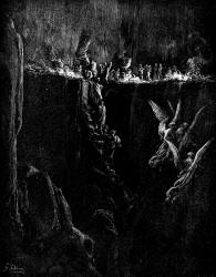 Gustave Dore - Illustration for Canto XXV, lines 107-110 'Purgatory' in ''Purgatory and Paradise'' (1889), written by Dante Alighieri