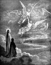 Gustave Dore - Illustration for Canto XVIII, lines 120-122 of 'Paradise' in ''Purgatory and Paradise'' (1889), written by Dante Alighieri