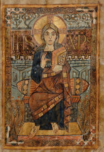 'Christ Enthroned' from the ''Godescalc Gospels''
