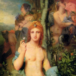 Detail from Gustave Moreau's ''Apollo and the Nine Muses''