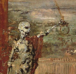 Detail from Gustave Moreau's ''Death Offers Crowns to the Winner of the Tournament''
