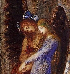 Detail from Gustave Moreau's ''Evening and Sorrow''