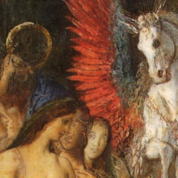Detail from Gustave Moreau's ''Hesiod and the Muses''