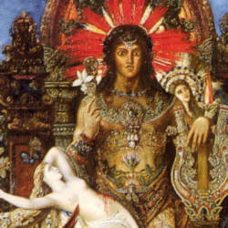 Detail from Gustave Moreau's ''Jupiter and Semele''