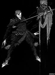 Harry Clarke - 'In my death, see by this image, which is thine own, how utterly thou hast murdered thyself' for 'William Wilson' from ''Tales of Mystery and Imagination'' (1923)