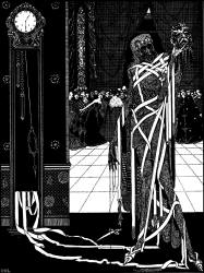 Harry Clarke - 'The dagger dropped gleaming upon the sable carpet' for 'The Pit and the Pendulum' from ''Tales of Mystery and Imagination'' (1923)