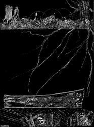 Harry Clarke - 'Deep, deept and for ever, into some ordinary nameless grave' for 'The Premature Burial' from ''Tales of Mystery and Imagination'' (1923)