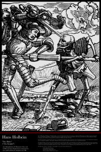 Fine Art Poster sample showing an image of an illustration from the 1538 Edition of ''Der Todten-Tantz'' (''The Dance of Death''), illustrated by Hans Holbein