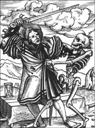 Hans Holbein - 'Der Edelmann' ('The Nobleman') from ''Der Todten-Tantz'' (''The Dance of Death'')
