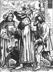 Hans Holbein - 'Der Raths-Herr' ('The Magistrate') from ''Der Todten-Tantz'' (''The Dance of Death'')