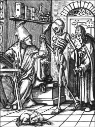Hans Holbein - 'Der Medicus' ('The Physician') from ''Der Todten-Tantz'' (''The Dance of Death'')
