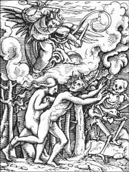 Hans Holbein - 'Die Verstosung des Menschen' ('The Expulsion from Paradise') from ''Der Todten-Tantz'' (''The Dance of Death'')