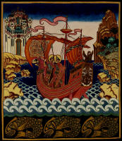 Iban Bilibin - ''Saints Boris and Gleb in a Boat''