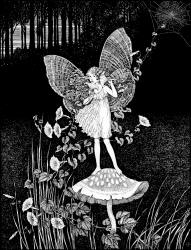 Ida Rentoul Outhwaite - 'I shall ring upon the Convulvulus telephone' from ''Bunny and Brownie - The Adventures of George and Wiggle'' (1930)