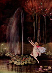 Ida Rentoul Outhwaite - 'Tossing up the rainbow bubbles' from ''Fairyland'' (1926)