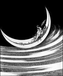 Ida Rentoul Outhwaite - 'The Moonboat Fairy' from ''Fairyland'' (1926)
