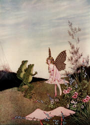 Ida Rentoul Outhwaite - 'They stood still in front of her' from ''Fairyland'' (1926)