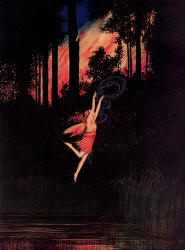 Ida Rentoul Outhwaite - 'Knew that the Spark Sprit must be flying' from ''Fairyland'' (1926)