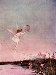 Ida Rentoul Outhwaite - 'She ran lightly down the Spider-Lines into the Land of Heart's Delight' from ''The Little Fairy Sister'' (1923)