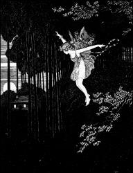 Ida Rentoul Outhwaite - 'One evening she flew back to the forest-clearing' from ''The Little Green Road to Fairyland'' (1922)