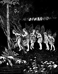 Ida Rentoul Outhwaite - 'Then the Fairies came' from ''The Little Green Road to Fairyland'' (1922)