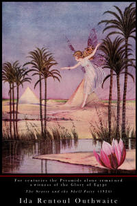 Fine Art Poster sample showing image from an illustration for ''The Sentry and the Shell Fairy'' (1924), illustrated by Ida Rentoul Outhwaite