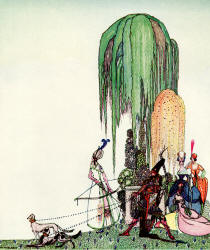 Kay Nielsen - 'Czarina's Archery' of the tale 'The Czarina's Violet' from ''In Powder and Crinoline'' (1913)