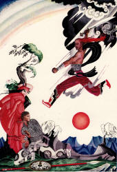 Kay Nielsen - colour illustration for 'Bash-Chalek; or, True Steel' from ''Red Magic'' (1930)
