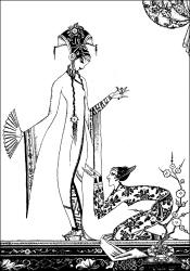 Kay Nielsen - one of sixteen monotone illustrations for 'Aladdin and the Wonderful Lamp' from ''Red Magic'' (1930)