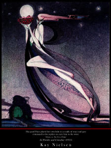 Fine Art Poster sample showing an image from the illustrations for ''In Powder and Crinoline'' (1913), illustrated by Kay Nielsen