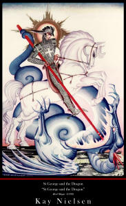 Fine Art Poster sample showing a Kay Nielsen illustration for ''Red Magic'' (1930)