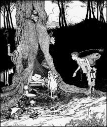 Ida Rentoul Outhwaite - 'Potty to the Rescue' from ''The Enchanted Forest'' (1921)
