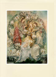 Greeting Card sample showing a Sulamith Wulfing illustration for ''Die Schwelle'' (1937)