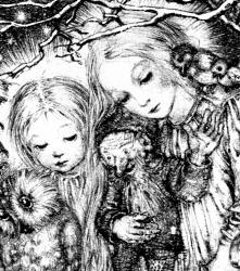 Detail from Sulamith Wulfing's 'The Foundling-Bird' from ''Die Truhe''