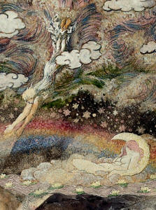 Detail from 'The Diver' by Sidney H Sime