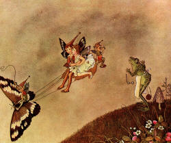 Ida Rentoul Outhwaite - 'The Butterfly Chariot' from ''The Enchanted Forest'' (1921)