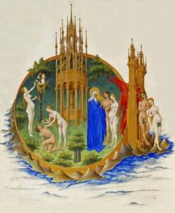 Depiction of the Garden of Eden from ''Trs Riches Heures'' of John, Duke of Berry
