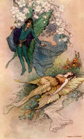 Warwick Goble illustration for ''The Book of Fairy Poetry''
