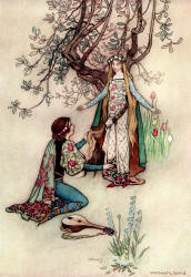 Warwick Goble - 'Riquet with the Tuft' from ''The Fairy Book'' (1913)