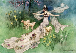 Warwick Goble - 'The Woodcutter's Daughter' from ''The Fairy Book'' (1913)
