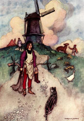Warwick Goble - 'Puss in Boots' from ''The Fairy Book'' (1913)