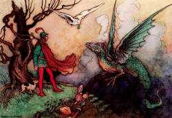 Warwick Goble - 'The Fair One With Golden Locks' from ''The Fairy Book'' (1913)
