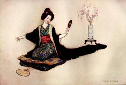 Warwick Goble - 'The Reflections' from ''Green Willow and other Japanese Fairy Tales''