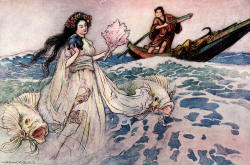 Warwick Goble - 'Urashima' from ''Green Willow and other Japanese Fairy Tales''