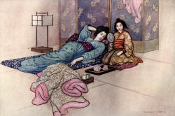 Warwick Goble - 'The Matsuyama Mirror' from ''Green Willow and other Japanese Fairy Tales''